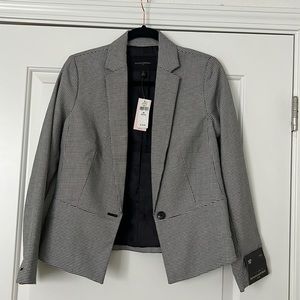 NWT Banana Republic Houndstooth Fitted Blazer